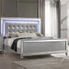 New Classic 02-9698S-100 Valentino - 6/6 King Bed - Silver