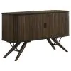 CoasterEssence 115275 Wes - 2 Door Sideboard Buffet Storage Cabinet - Dark Walnut