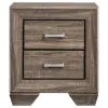 CoasterEveryday 204191KE-S4 Kauffman - 4 Piece Eastern King Bedroom Set - Washed Taupe