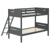 CoasterEveryday 405051GRY Littleton - Wood Twin Over Twin Bunk Bed - Gray