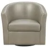 CoasterEssence 902726 Turner - Upholstered Barrel Back Swivel Chair - Champagne