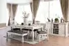 Furniture of America CM3089SC-2PK Georgia - Side Chair (Set of 2) - Antique White / Gray