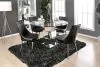Furniture of America CM3384RT-TABLE Izzy - Round Dining Table - Silver