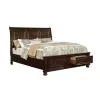 Furniture of America CM7590CH-Q-BED Castor - Queen Bed - Brown Cherry