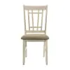 Intercon MI-CH-850C-RFO-RTA Mission Casuals - Lattice Chair - Rustic White / French Oak