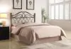 CoasterEssence 300186QF Zola - Metal Queen / Full Open Frame Headboard - Brown