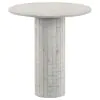 Coaster Fine Furniture 709668-S3 Astoria - 3 Piece Marble Coffee And End Table Set - White
