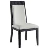 Coaster Fine Furniture 108231-S7A Brookmead - 7-Piece Extension Leaf Dining Table Set - Black / Ivory