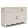 Riverside Furniture 79456 Glenndale - Buffet - Aged White / Wheat