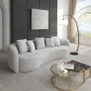 ACME LV07150 Barasa - Oversize Sofa With 5 Pillows - Gray