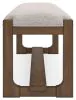 Ashley Furniture D974-00 Cabalynn - Large Uph Dining Room Bench - Oatmeal / Light Brown