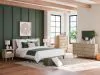 Ashley Furniture B1199/231/36/82 Ashley Furniture B1199/231/36/82 Cielden - 3 Pc. - Dresser, Mirror, King Upholstered Bed With Roll Slats - Soft Gray / Beige