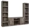 Ashley Furniture EW0440W9 Wynnlow - 3-Piece Entertainment Center - Gray