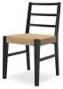 Ashley Furniture D752-02 Isanti - Dining Room Side Chair (Set of 2) - Light Brown / Black
