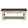 Liberty Furniture 498-OT-3PCS Liberty Furniture 498-OT-3PCS Morgan Creek - 3 Piece Table Set (1 Cocktail 2 End Tables) - Antique White / Wirebrushed Tobacco Accents