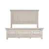Liberty Furniture 824-BR-KPB Heartland - King Panel Bed - Antique White / Tobacco Tops