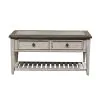 Liberty Furniture 824-OT1010 Heartland - Rect Ceiling Tile Cocktail Table - Antique White / Tobacco Tops