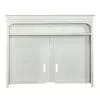 Liberty Furniture 417-EC73 Allyson Park - Entertainment Hutch - Wirebrushed White / Charcoal