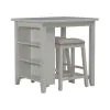 Liberty Furniture 942W-CD-3CTS Liberty Furniture 942W-CD-3CTS Brook Creek - 3 Piece Counter Set - White