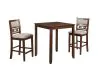 New Classic D1701-32S-CHY New Classic D1701-32S-CHY Gia - Counter Table With 2 Chairs & Storage Shelf - Cherry