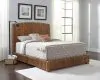 CoasterEssence 300501KE Laughton - Banana Leaf Eastern King Panel Bed - Amber