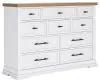 Benchcraft® B844-31 Ashbryn - Dresser - White / Natural