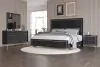 New Classic 00-B1891-25N New Classic 00-B1891-25N Ava - 6/0 California King 5 Piece Bedroom Set (Bed, Dresser, Mirror, 2 Nightstands) - Black