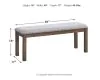 Ashley Furniture D631-00 Moriville - Upholstered Bench - Beige