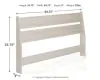 Ashley Furniture EB1864-157 Ashley Furniture EB1864-157 Socalle - Queen Panel Headboard - Light Natural