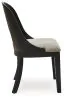 Ashley Furniture D821-01 Rowanbeck - Dining Upholstered Side Chair (Set of 2) - Gray / Black