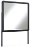 Ashley Furniture B821/31/36/46/58/56 Rowanbeck - 5 Pc. - Dresser, Mirror, Chest, King Upholstered Panel Bed - Gray / Black
