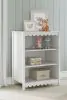 Ashley Furniture EB1810/230/231/155/111 Ashley Furniture EB1810/230/231/155/111 Hallityn - 4 Pc. - Bookcase, Dresser, Twin Panel Platform Bed - White