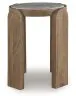Ashley Furniture A4000722 Gavrilley - Accent Table - Gray / White / Brown