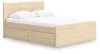 Ashley Furniture EB9632B12 Ashley Furniture EB9632B12 Onita - Queen Panel Platform Bed With 1 Side Storage - Natural