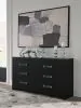 Ashley Furniture PCB1115-31 Ashley Furniture PCB1115-31 Maeling - Six Drawer Dresser - Black