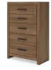 Ashley Furniture PCB1116-46 Broachmyn - Five Drawer Chest - Auburn