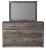 Ashley Furniture B2587B1 Ashley Furniture B2587B1 Ralinksi - Dresser, Mirror - Gray