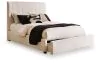 Ashley Furniture PCB2611B4 Brizmore - Queen Upholstered Storage Bed - Beige