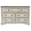 Liberty Furniture 244-BR31 Liberty Furniture 244-BR31 Magnolia Manor - 7 Drawer Dresser - Antique White