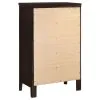 CoasterEveryday 202095 Carlton - 5-Drawer Bedroom Chest - Cappuccino