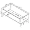 CoasterEssence 720338 Saide - Rectangular Glass Top Coffee Table - Chrome