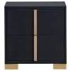 Coaster Fine Furniture 222831KE-S5 Marceline - 5 Piece Eastern King Bedroom Set - Black