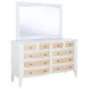 Coaster Fine Furniture 223473M Bexhill - 10-Drawer Dresser And Mirror - White