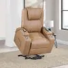 Coaster Fine Furniture 609476P Armstrong - Upholstered Power Lift Massage Recliner - Camel