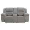 Coaster Fine Furniture 602552 Gilson - Chenille Upholstered Reclining Loveseat - Gray