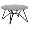 Coaster Fine Furniture 736178-S2 Hadi - 2 Piece Round Smarttop Coffee And End Table Set - Cement