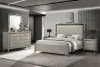 New Classic 00-B1248-15N New Classic 00-B1248-15N Lennox - 6/6 King 5 Piece Bedroom Set (Bed, Dresser, Mirror, 2 Nightstands) - Gray / Silver