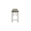Liberty Furniture 182-B900124 Brook Bay - Upholstered Counter Bench - Textured White / Carbon Gray
