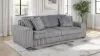 Coaster Fine Furniture 600536PB2 Jacana - RAF Power Sofa Chaise With 2 Piece Pillow, Box 2 of 2 - Gray