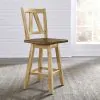 Liberty Furniture 62BR-B250324 Lindsey Farm - Counter Height Swivel Chair - Natural & Brown